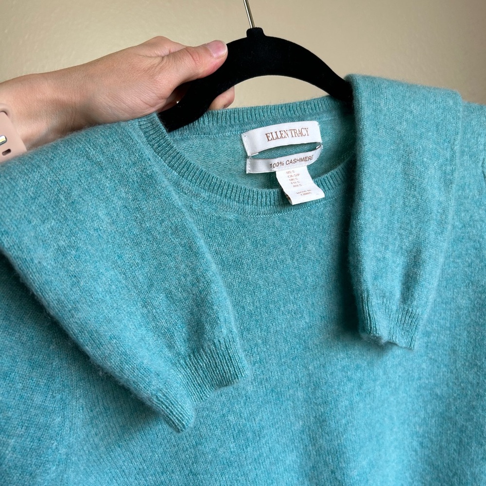Ellen Tracy 100% cashmere crew neck pullover - Picture 4 of 4
